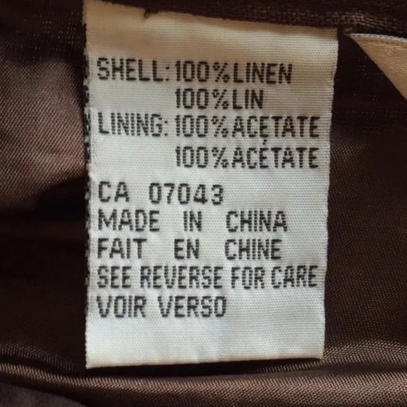 It's A New Vision Pleated Linen Skirt Brown Ribbon Detail 10 - Picture 6 of 9